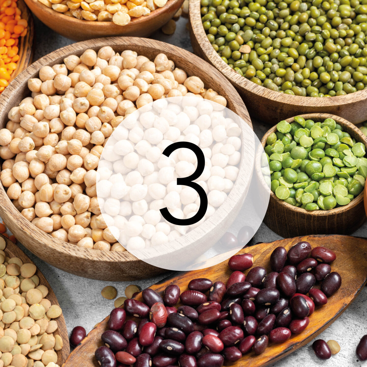 Légumineuses dans le top 3 des objectifs nutritionnels