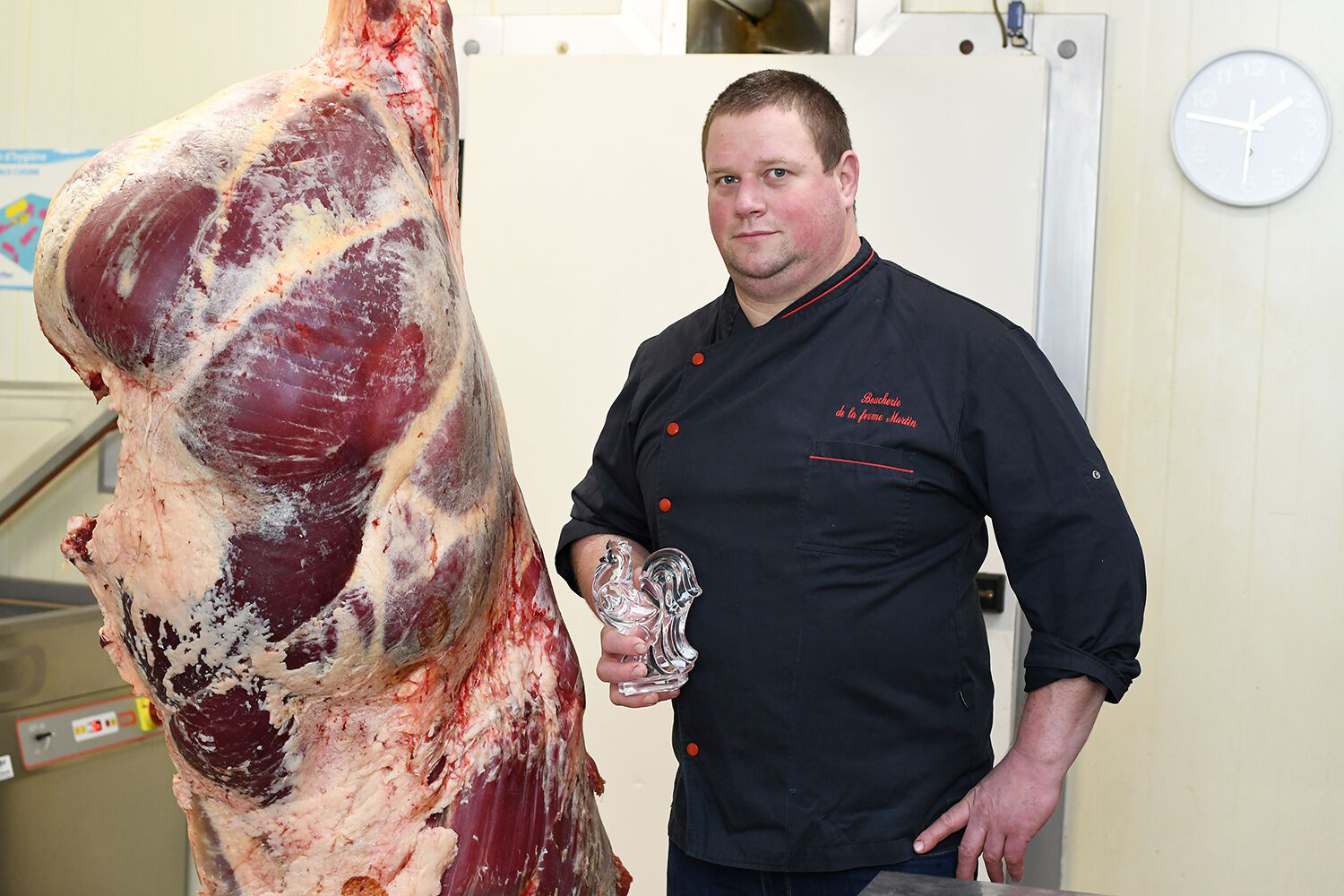 boucherie ferme martin atelier découpe viande boeuf gastronomie Coq de Cristal 2022 aurélien martin