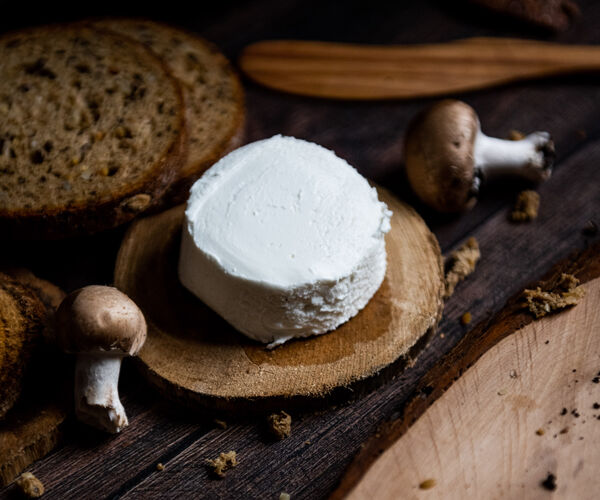 fromage chèvre champignon