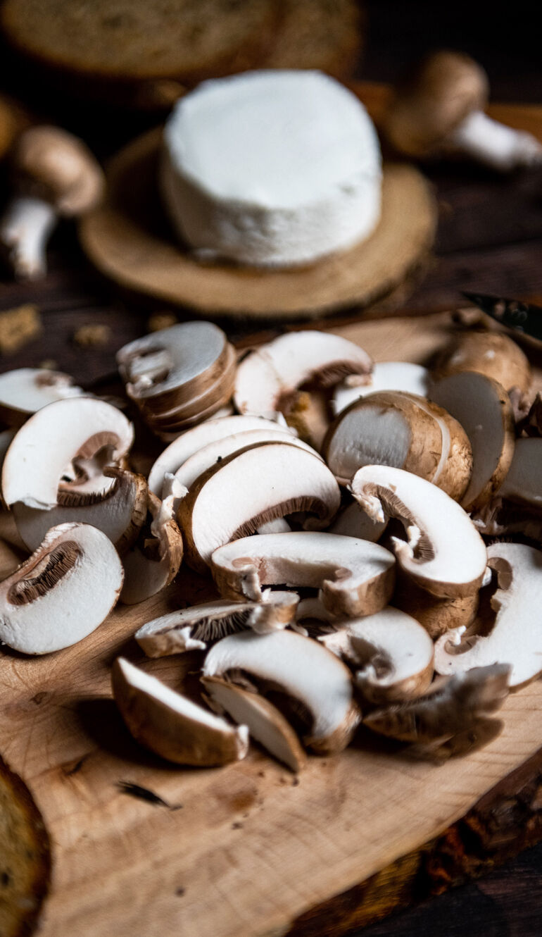 ingrédient champignons fromage