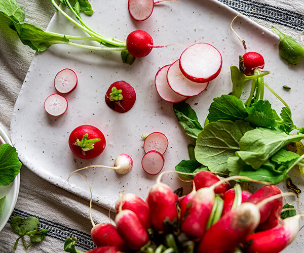radis découpés